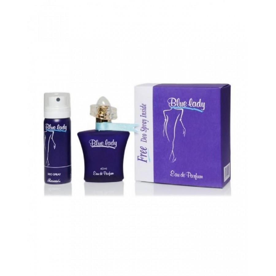 Rasasi Pack of 2 - Blue Lady Perfume & Deodorant For Women